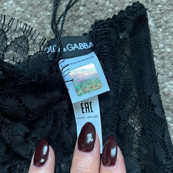 Dolce and Gabbana floral lace bustier black 38 NWT - Picture 7 of 9